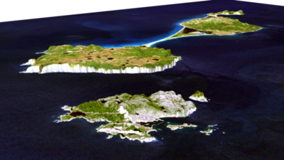 Saint-Pierre-et-Miquelon en 3D (source : wikimedia commons)